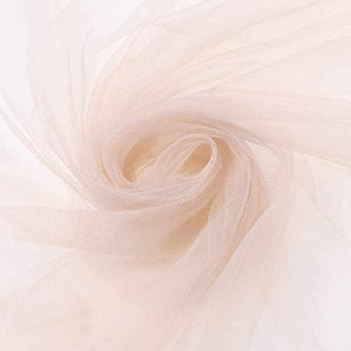 NEZIH Organza Transparent Tüll Stoff Elegantes Dekoratives Tuch Für Die Tischdekoration/Naked Apricot