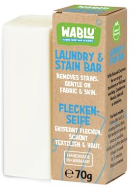 WABLU Multi purpose Laundry & Stain Remover Bar | Fragrance Free | Natural Cleaning Solution. Perfect for Home & Laundry | 70g
