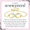PDTU Schwester Geschenke, Armband Unendlichkeitszeichen Geschenk für Schwester Geburtstag, Schwester Geschenke zum Geburtstag Abschluss Einschulung Hochzeit Weihnachten, Gold