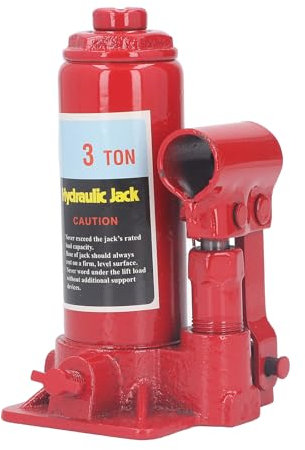 Hydraulic Jack, 3 Ton/6613 LBS Welded Vertical Bottle Jack, Leakage Prevention, Safe Bypass Valve, 6.3-12.2in Lifting Range, for Car Truck with Pump Handle
