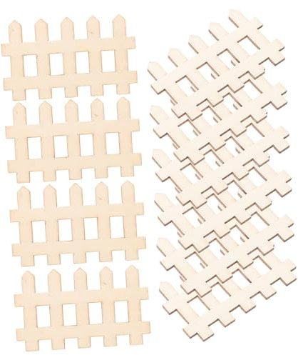 BESPORTBLE 100 Pièces Mini Clôture en Bois Clôture De Jardin Miniature Mini Palissade Mini Clôture pour Jardin Accessoire De Clôture Miniature Clôture De Jardin Féerique Décor De Clôture