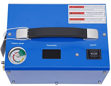 KiwiHood PCP Luftkompressor 4500psi 30Mpa Tragbarer PCP Airgun Kompressor mit Stromwandler, Auto-Stop, angetrieben von Auto 12V DC oder Home 220V AC, Paintball Tank Kompressorpumpe