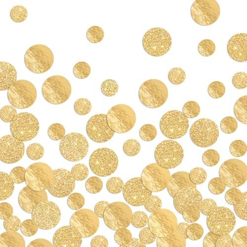 Letjolt Golden Confetti Glitter Scatter Table Decoration 100 Pcs