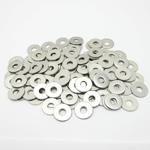 Unterlegscheiben M6 Edelstahl V2A, 6,4 x 18 mm, DIN 9021/ISO 7093, Karosseriescheiben, 100 Stück