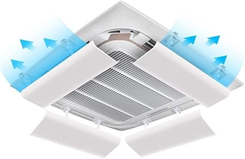 LoiYtrd Luftauslass-Stromstörer Zentrale Klimaanlagen-Luftführung, Anti-Direkt-Blas-Kaltluftauslass/In Mehreren Winkeln verstellbare Luftführung(53cm)