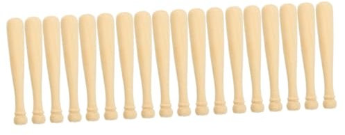DIYEAH 2 Sätze Mini-baseballschläger Fledermaus Fledermäuse Baseballzubehör Fledermaustasche Baseballschläger Selber Basteln Handwerksprojekte Lotusbaum 20 Stück * 2