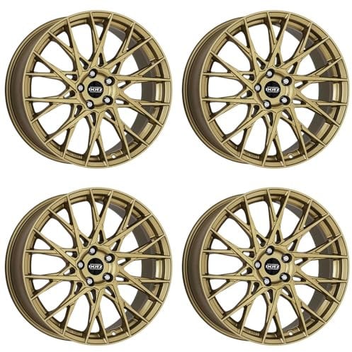 4x Dotz Felgen Fuji gold 7.5Jx18 ET48 5x112 kompatibel mit Mercedes Benz A B C CLA GLA GLB GLK