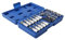 34Piece 3/8'' Drives Socket and Bit Set with Carrying Case Male/Female Security Bits Drives Hand Tool Ratchets Socket