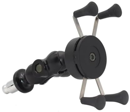 Bike Phone Holder Soporte para teléfono de Motocicleta con Horquilla para Manillar de Bicicleta, Soporte de navegación GPS con Cargador USB Soporte Movil Moto(Without USB Charger)