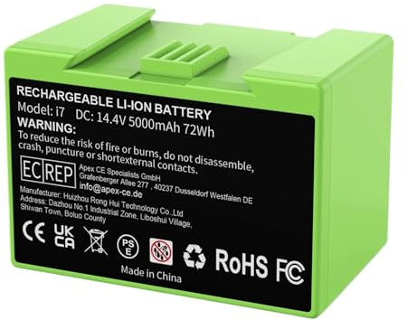 Compatibile Con IRobot Roomba I3 I4 I5 I6 I7 I8 J7 E5, Batteria Ricaricabile For Aspirapolvere Da 5000 MAh E 14,4 V(1Pcs 5000mAh)