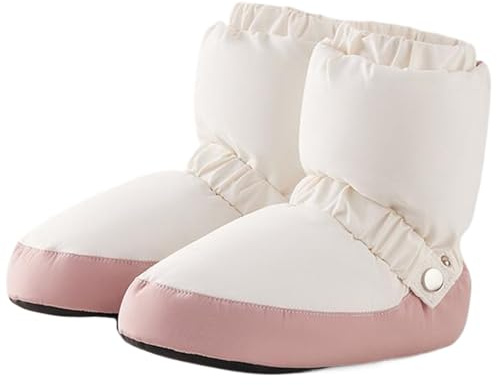 AZIDWERYQ 1 Paar Tanzstiefel, wasserdichte und winddichtes Tanzwärm -Stiefel, weiches gemütliches Ballett aufgewärmen, tragbar und leicht für Mädchen Frauen, xs