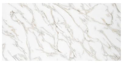 IZODEKOR Wandverkleidung Marmoroptik 1er 120x60cm - Alternative zu Badfliese/Küchenfliese, Duschwandpaneele, Wandpaneel für Küchenrückwand, Badezimmer | Calacada