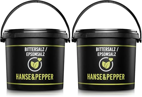 5kg Bittersalz Epsom Salz MgSO4 5kg Eimer - Greenline Serie (Packung mit 2)