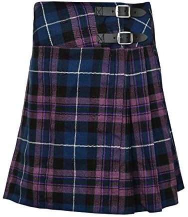 SHYNE KILTS U.K Donna Lunghezza al Ginocchio Gonna Gonnellino Kilt 20 Lunghezza Scozzese Pieghe Kilt - Pride of Scozia - Viola, 10
