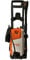 Stihl RE 90 Nettoyeur haute pression, 10 – 100 bar, 520 l/H, poids 9,6 kg, kit pour pulvérisation et buse rotative et plat. avec tube longueur 6 m.