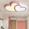 LED Deckenleuchte Kinderzimmer Lampe Deckenlampe Kreative Modern Romantisch Designer Pink Kronleuchter Herzform Acryl Deko Licht Mädchen Junge Schlafzimmer Deckenleuchten …
