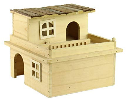 Dehner Nagerhaus Dagobert, ca. 28 x 23.5 x 28 cm, Kiefernholz, natur
