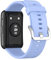 KINOEHOO Bracelet de montres Compatible avec HUAWEI Watch Fit Bracelets de remplacement en Silicone.(Chrysanthème bleu)