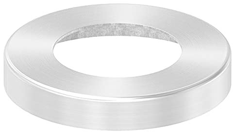 FeNau - Abdeckrosette - Maße: Ø 76x12 mm - für Rundrohr: Ø 42,4 mm - V2A - passgenaue Installation und präzises Finishing für Rohre