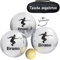 KDO MAGIC - Boccia Kugeln personalisiert - 3 Kugeln 720g - Pétanque - Kostenlose Tasche - Geschenkidee für Herren, Geburtstag, Vatertag (Motiv: Spieler)