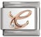 Italian Charms Rose Gold Letter A-Z Charm Link fits all 9mm Bracelet - UK stock (Letter C)