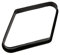 QOTSTEOS Plastic Billiard Pool Ball Rack, 9 Ball Diamond Racks, Pool Triangle Rack Holder for Billiards Table Fit 2-1/4 inches Sized Balls, Sports Accessory(size:27 x 18.5 x 3cm)