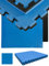 eyepower Extra-Dick: 2,5cm Fitnessmatte 2,4qm - 3er Set 90x90cm Bodenschutzmatte Fitness - Kraftstation Matte Gewichte Hantel Zubehör - Trampolin Matte Puzzlematten Outdoor Sturzmatte Kinder Outdoor