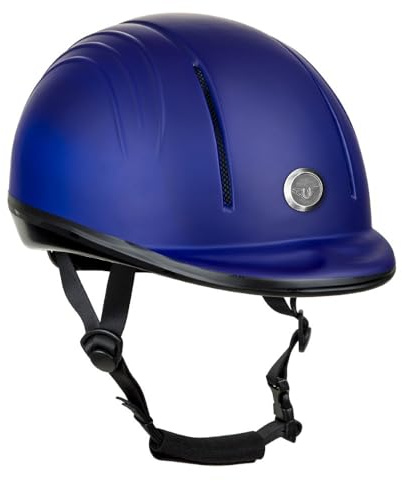TuffRider Starter Basic Horse Riding Helmet | Comfortable Protective Equestrian Head Gear - SEI Certified -Royal - S