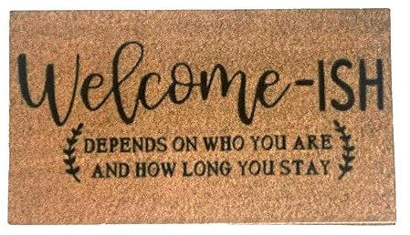 Melody Jane Dolls House Door Mat Welcome-ish Miniature Hall Step Accessory 1:12 Scale