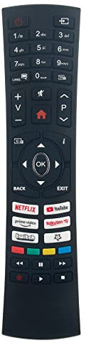 VINABTY RC4590P Télécommande remplacée Fit pour Vestel Fit pour Digihome Electonia Tucson Techwood Gogen 4K OLED Smart TV RC-4590P