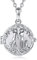 CELESTIA Chiama Angeli Gravidanza Collana Ciondolo Argent Albero Della Vita Regalo Future Mamme Lunga Catena 114cm
