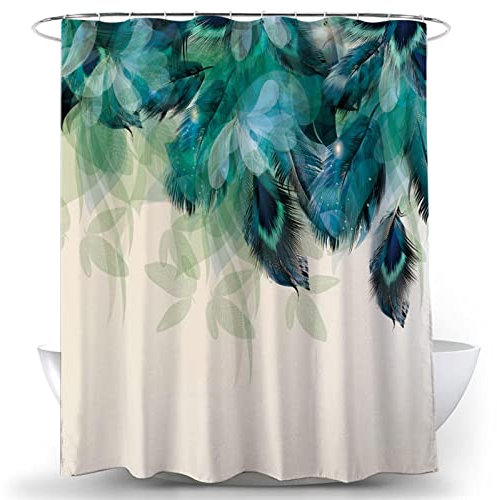 YTITILUCK Retro Malerei Schmetterling Blumen Duschvorhang Gartenhaus Badezimmer Dekor Wasserdicht Polyester Stoff Vorhang 160x160cm Quadratischer Duschvorhang