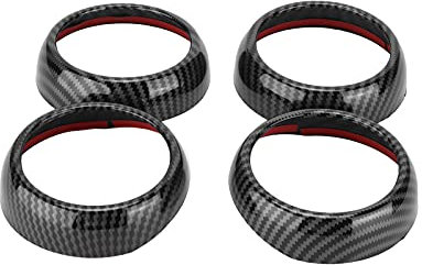 Air Vent Trims, Carbon Fiber Style Air Vent Covers Trims Ersatz für Smart Fortwo Forfour 453 2015 2021