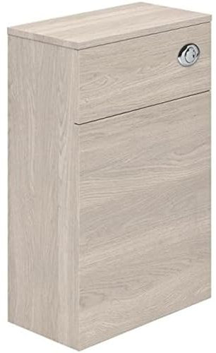 Go Bathrooms 500mm WC Unit Light Wood Effect Back To Wall Toilet Housing Unit Bathroom Furniture