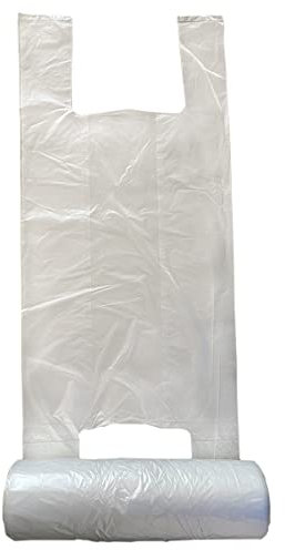 IMBALLAGGI 2000-3 Rotoli di Sacchetti di Plastica con Manici 22x50 cm per Alimenti - 110 Buste ogni rotolo per un totale di 330 Sacchetti per Frutta e Verdura