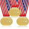 Acboor Medaillen Kindergeburtstag, 12 Stück Medaillen Fußball für Kindergeburtstags Goldmetallmedaille Fussball Geburtstagsfeier für Jungen, Kinder, Erwachsene