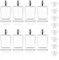 Enenes Glass Refillable Perfume Bottle 8Pcs Portable Square Empty Glass Perfume Silver Atomizer Bottle 30ml Spray Glass Bottle Atomizer Container(Silver)