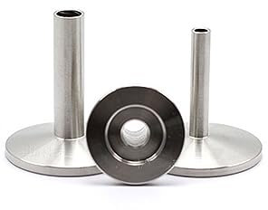 MuziZy Vakuum-Klemmverbindung, KF25-Flansch an VCR-Verbindung, 304-Edelstahl-Ferrule, Vakuum-Verbindungsverbinder (Size : KF25-6.35mm)
