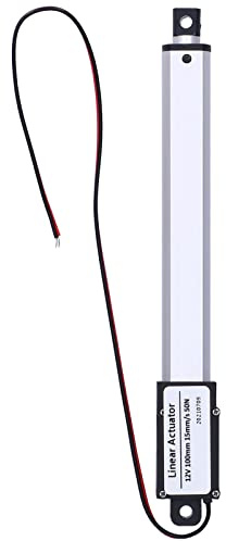 DC 12V 100mm Linear Technology Aktuatoren, Aktuator Interner Endschalter Linearantrieb Bewegung Geräuscharmer Elektrischer Mini für die Industrielle Landwirtschaft4mm S (Hub 100