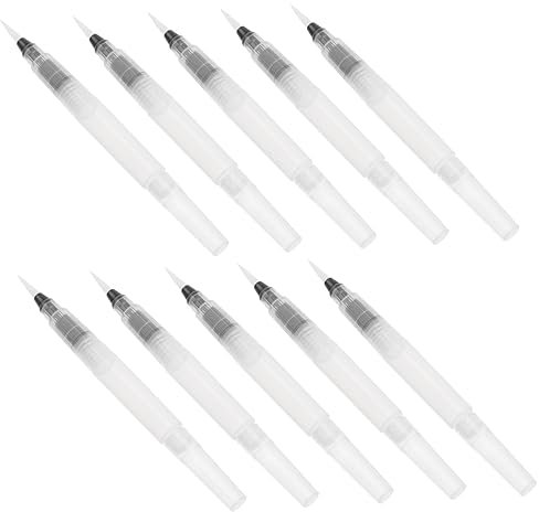 VILLCASE 20stücke Wasserpinsel Stifte Teilig Nachfüllbare Wasserfarbe Pinsel Mit Präziser Spitze Für Aquarellmalerei Geeignet Für Künstler Bastler Für Feine Linien Und Farbverläufe