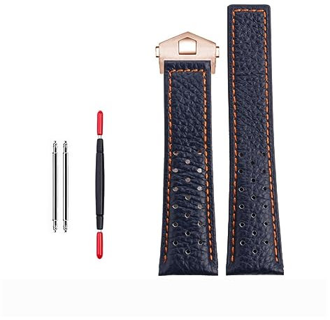 SCHIK 22mm Echtes Kalbsleder Armband Für TAG Für Heuer Strap MONACO CARRERA Qualität Leder Armband, 22 mm, Achat