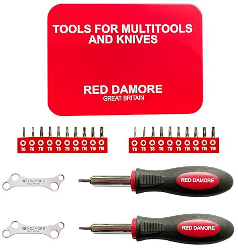RED DAMORE Multitool-Reparaturset – kompatibel mit Leatherman Multitools – Bits, Verlängerungsschlüssel, Teile