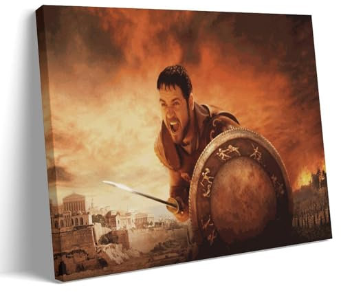 EVMILA Gladiator-Filmposter, dekoratives Gemälde, Leinwand, Wandposter und Kunstdruck, modernes Familienschlafzimmer, Dekoration, Poster, 30 x 45 cm