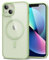 oakxco for iPhone 13 Case Clear Magnetic Compatible with Magsafe, Thin Slim Transparent Non Yellowing, Hybrid Soft Silicone Bumper & Hard Plastic Protective Cover for Women, Mint Green