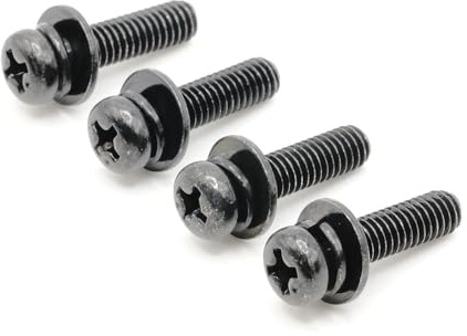 ReplacementScrews Stand Screws Compatible with Philips 65PUL7552/F7-65 Inch 7 Series 4K Smart TV - Complete Feet/Legs Screw Set (Pack of 4)