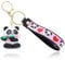 MWUMRCM Porte clef stitch,porte-clés porte-clés panda rouge,porte cle stitch,cadeaux souvenirs filles garçons jouet porte-Silicone Pendentif Porte-Clés Anime 3D Keychain Décoration Pocket Keychain