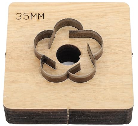 Leder-Stanzform, Leder-Stanzform, Hortensien-Anhänger, Schablonenform für Handgefertigte DIY-Lederhandwerk, Fertig Ca. 50 Mm