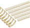 PATIKIL 19mm (3/4) Double Loop Wire Binding Combs, 20 Pcs Metal Twin Loop Binding Coils 180 Sheet Capacity 2:1 Pitch 21 Ring Binding Spines, Gold Tone