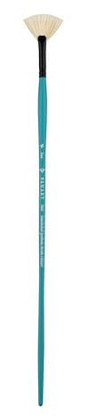 Pan Art Bristle Fan Brush No. 04 – Oil Paint Brush for Art & Craft – 1 Unit