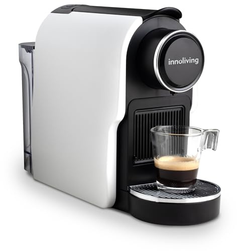 Innoliving Kapselmaschine INN-841, kompatibel mit Standard-Kapseln, Tank 650 ml, kompaktes Design, schnelle Dosierung, leicht zu reinigen, ideal für Zuhause und Büro